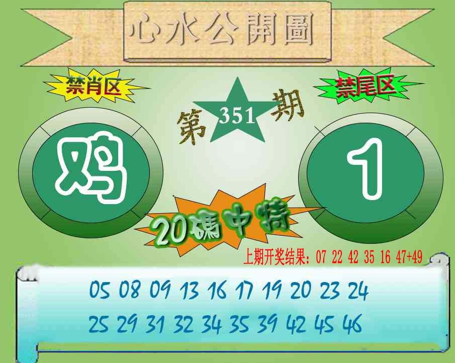 351期心水公开图[图]