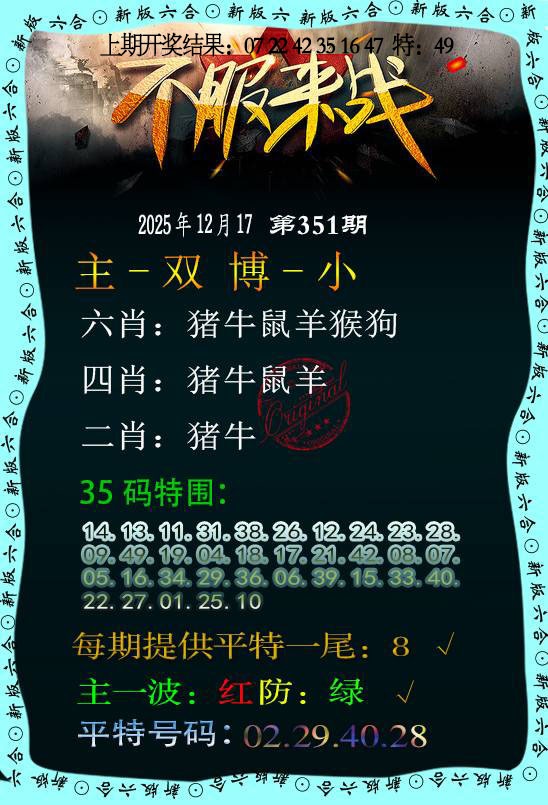 351期不服来战[图]