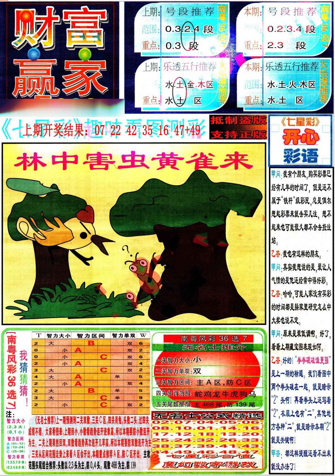 351期财富赢家（七星彩）[图]