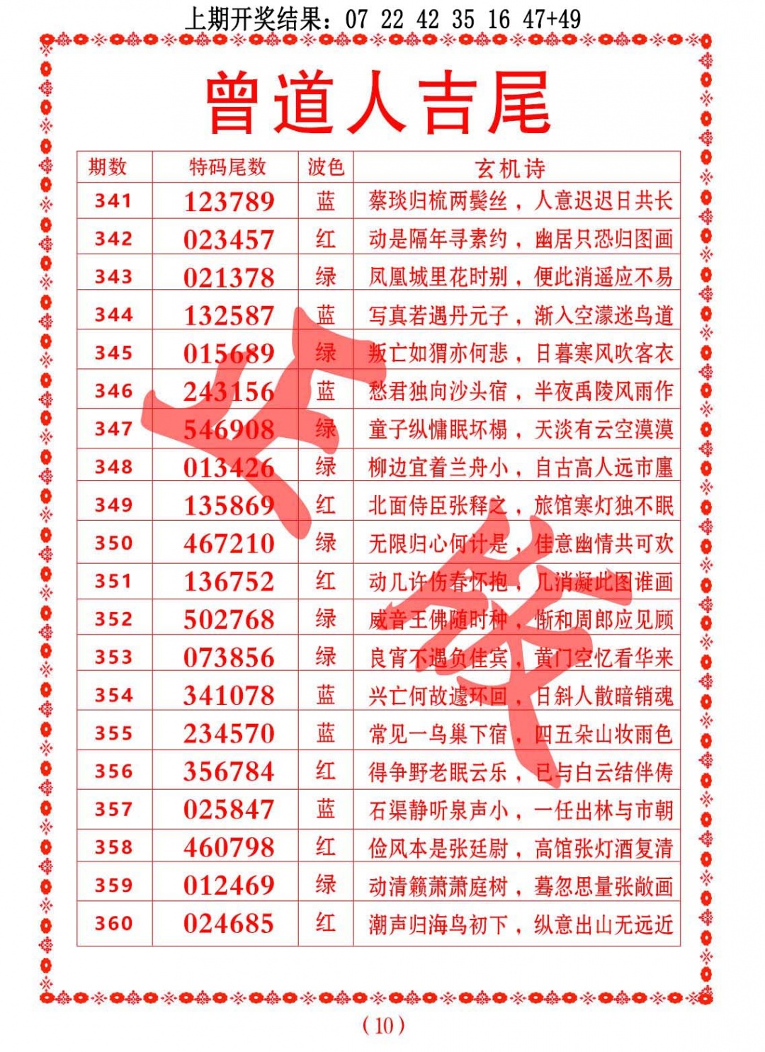 351期曾道人吉尾[图]