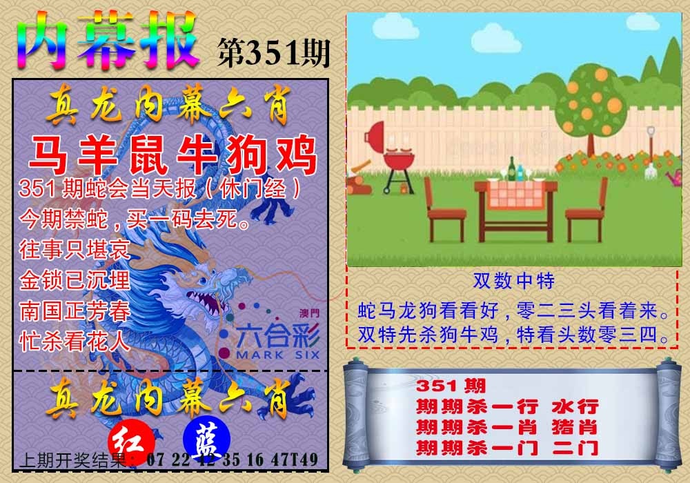 351期真龙内幕报[图]