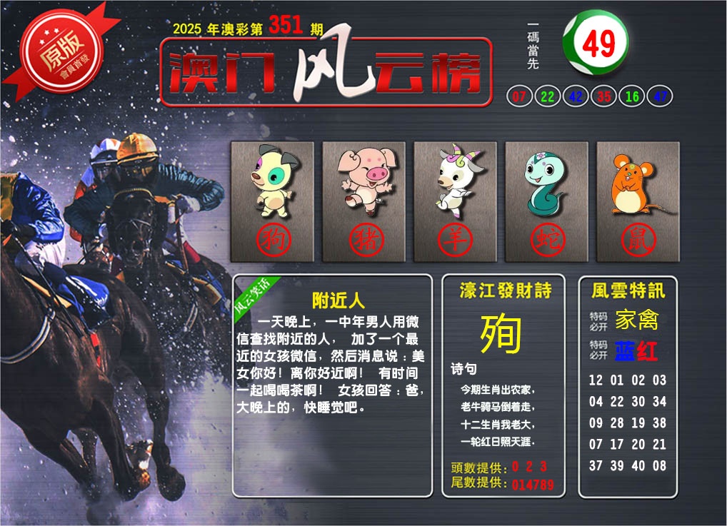 351期澳门风云榜[图]