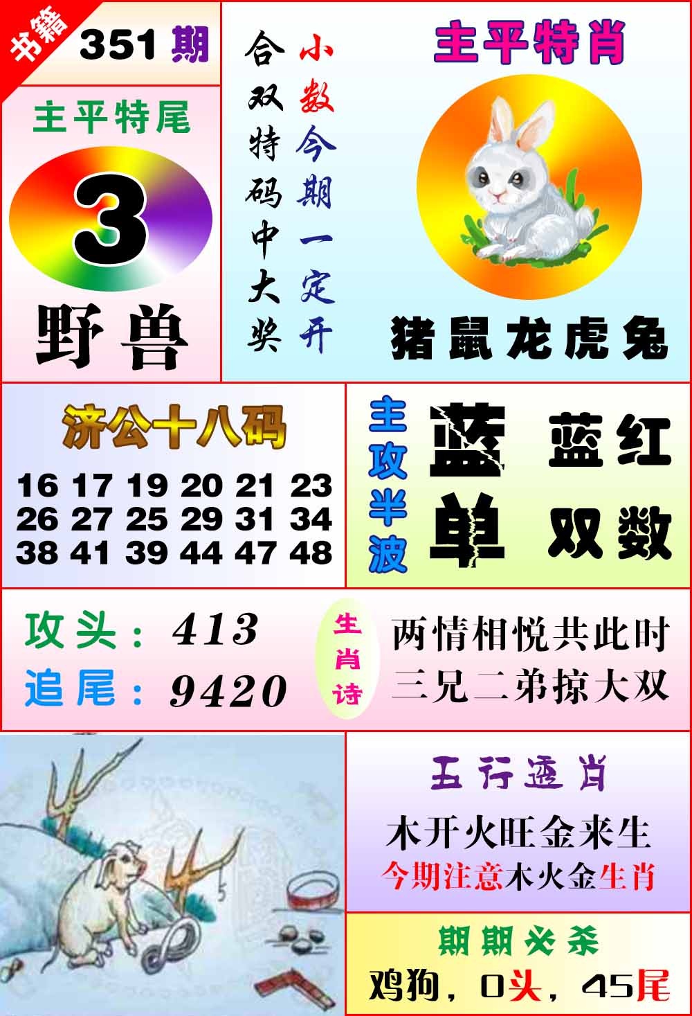 351期澳门狗头铡[图]