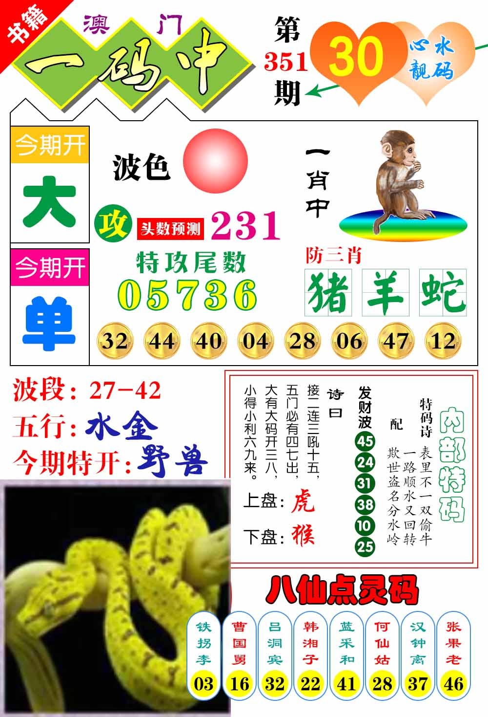 351期澳门发财波[图]