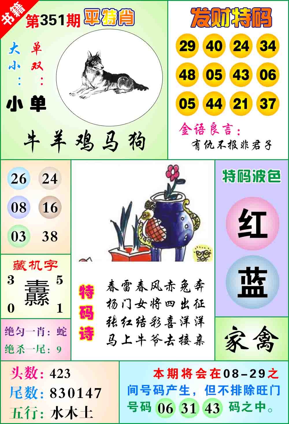 351期澳门天王宝典[图]