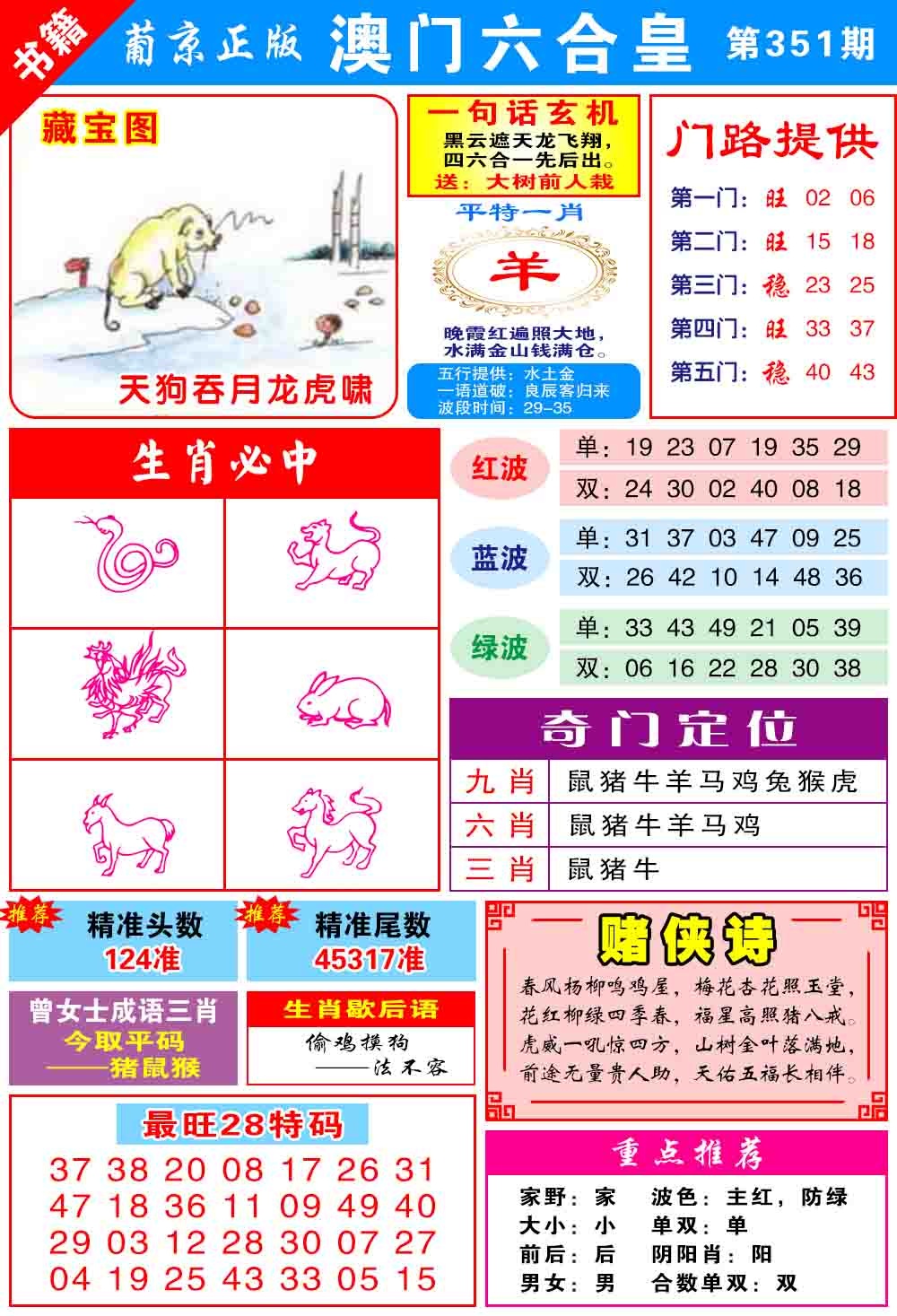 351期澳门六合皇心水[图]