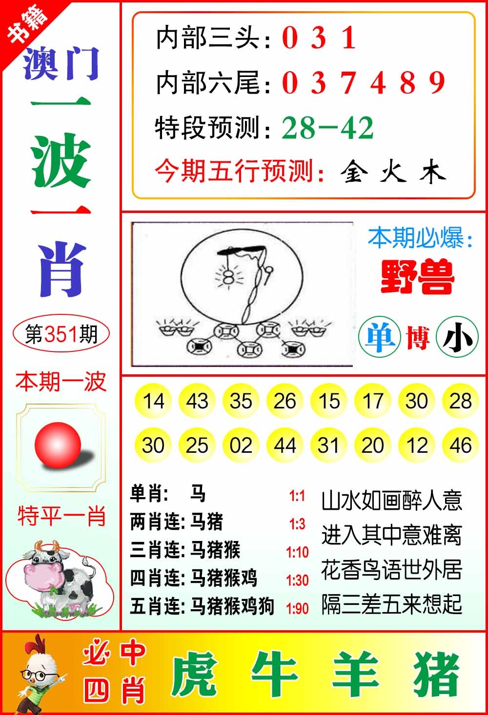 351期澳门一波一肖[图]