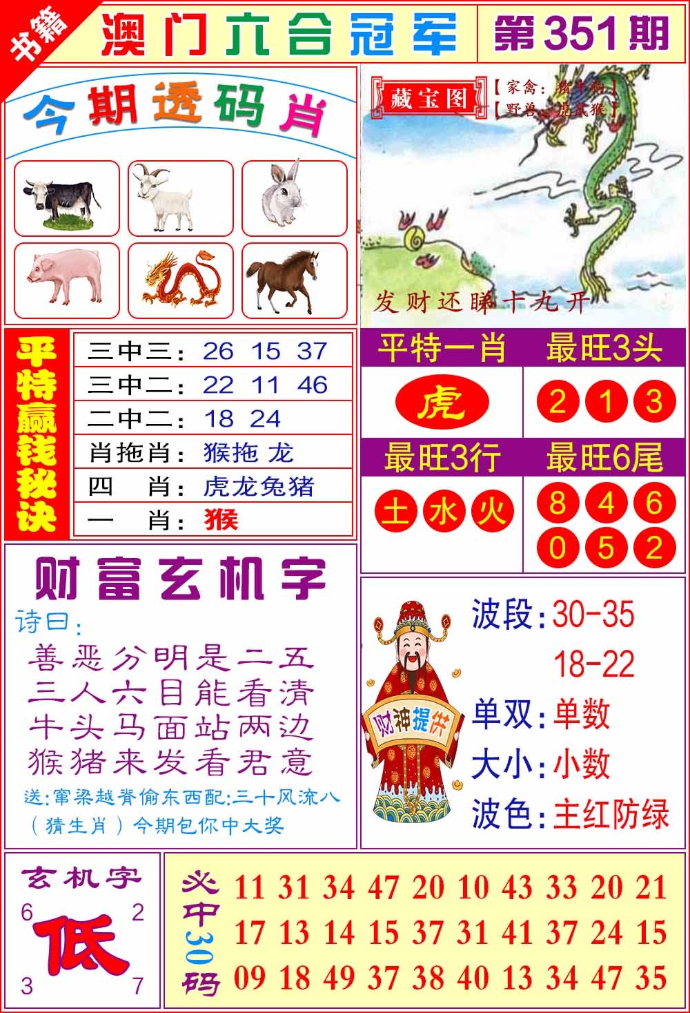 351期澳门六合冠军[图]