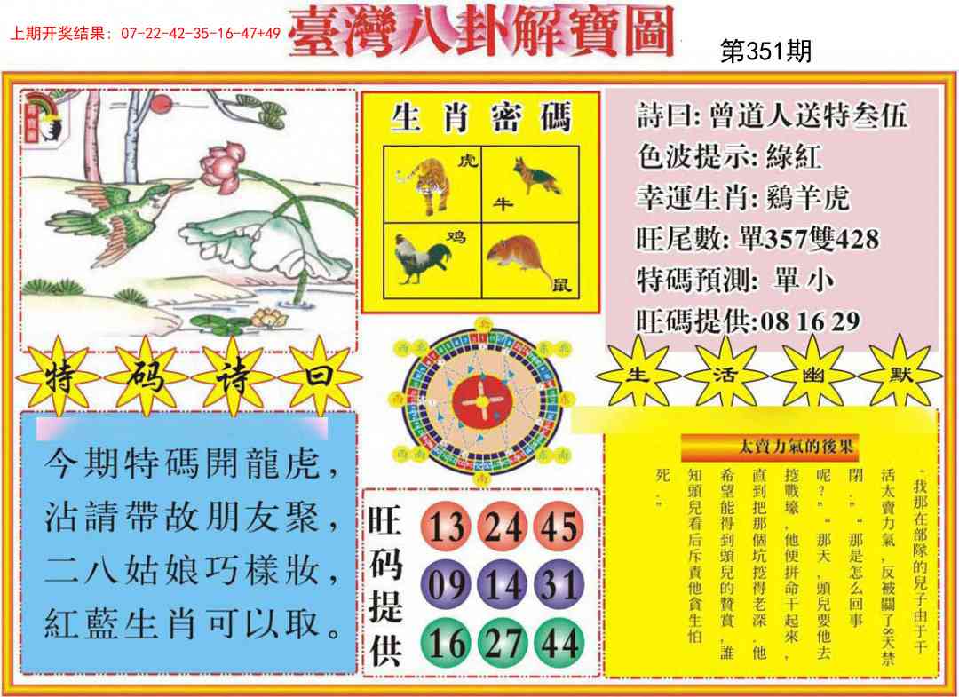 351期台湾八卦解宝图[图]