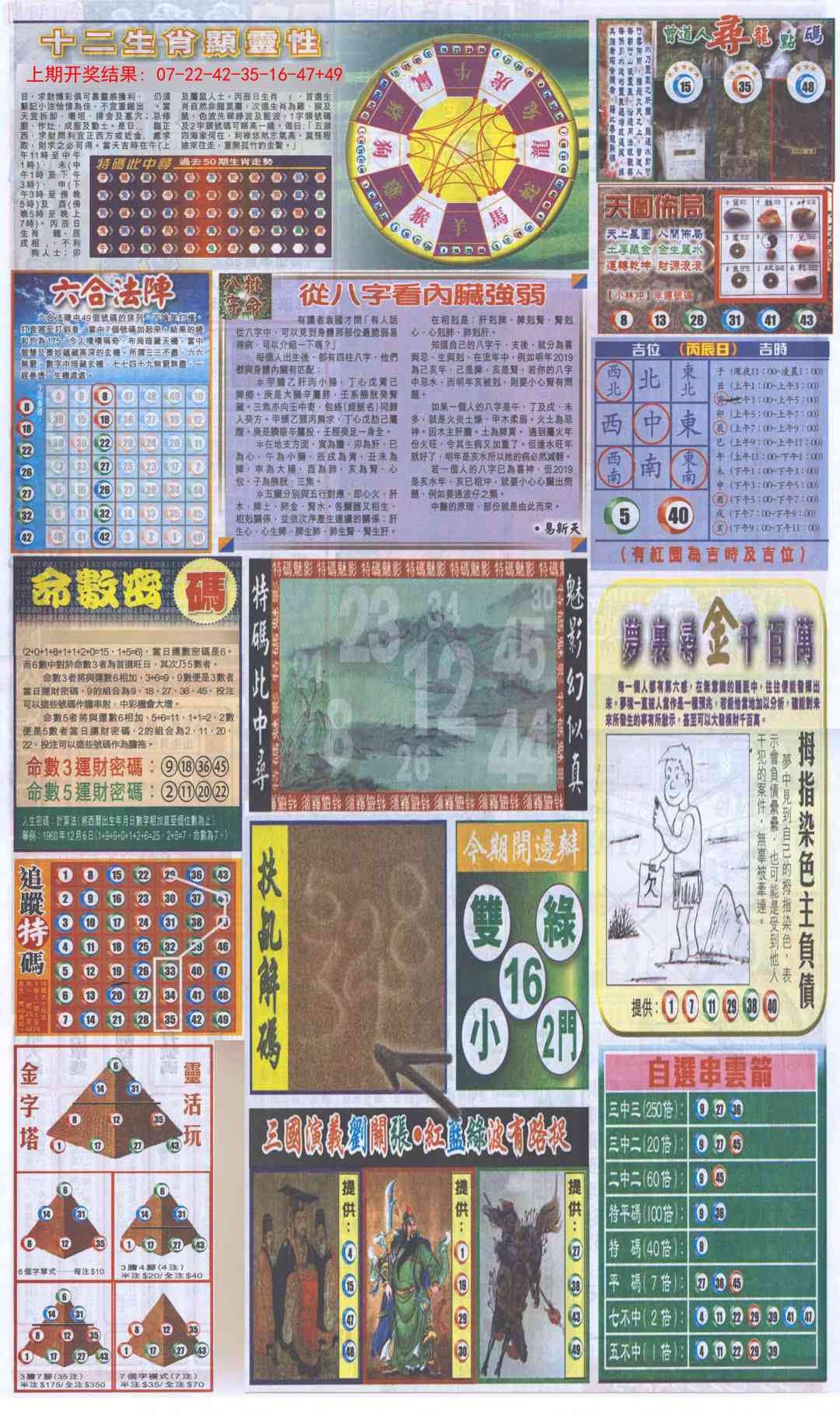 351期新报跑狗-2(背面)[图]